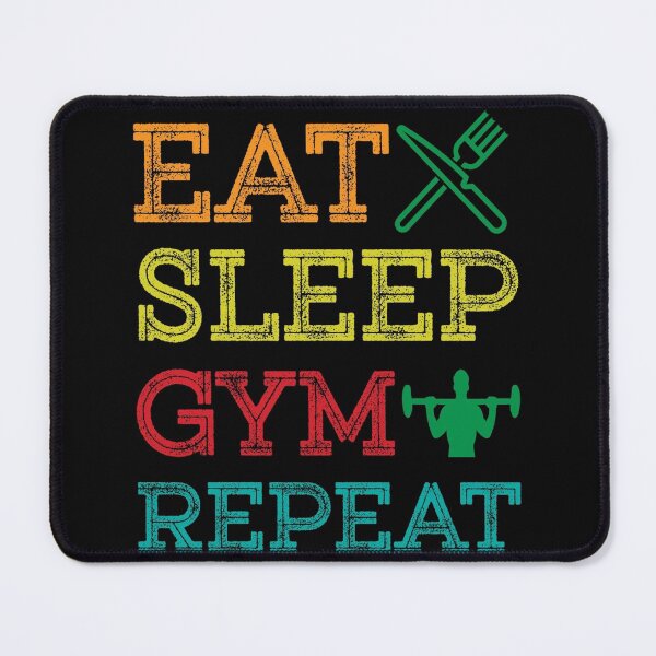Item preview, Eat Sleep Gym Repeat - For Wellness Minded People. Fitness Shirts. designed and sold by lduke47.