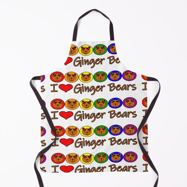 Item preview, I Heart Ginger Bears -White and Colors designed and sold by LthrDaddyBear.