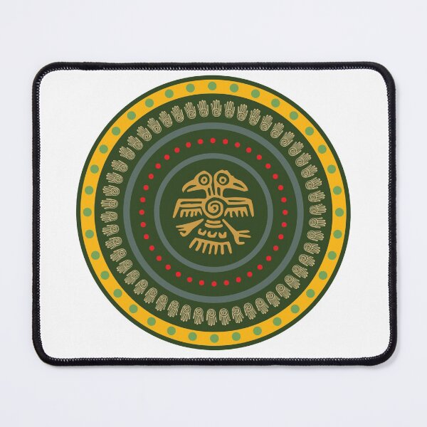 Item preview, Colourful mandela with Aztec motifs designed and sold by KoandZo.