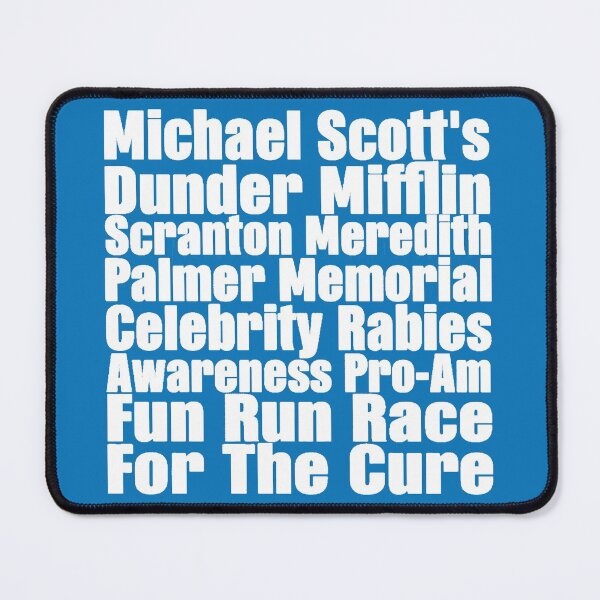 Item preview, Michael Scott's Dunder Mifflin Scranton Meredith Palmer Memorial Celebrity Rabies Awareness Pro-Am Fun Run Race For The Cure designed and sold by Elliepearson.