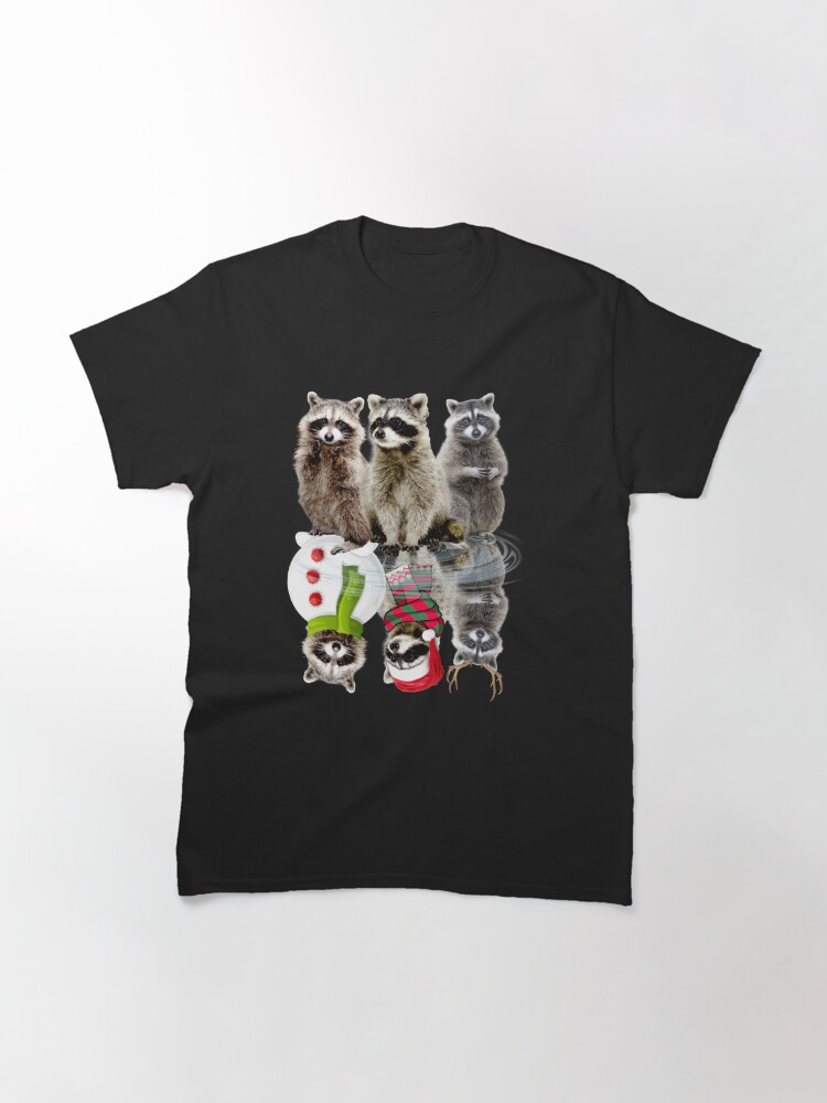 Disover Raccoon Waterfall Reflection Christmas Pajama Classic T-Shirt