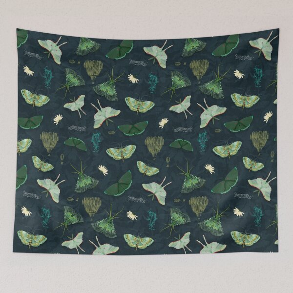 Item preview, Night moths designed and sold by Katherine Quinn Illustration.