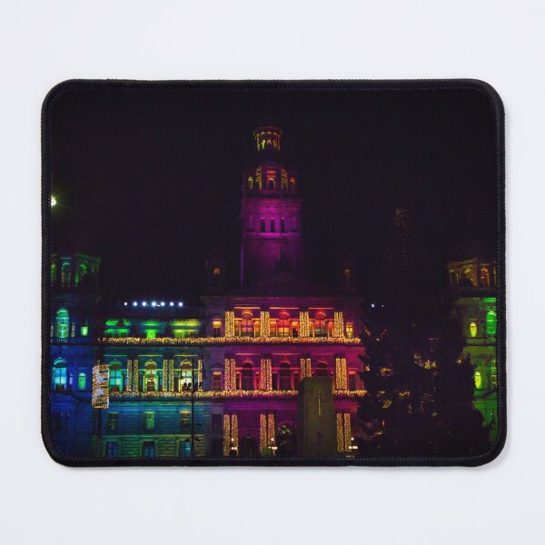 Item preview, City chambers in George square lit for Christmas designed and sold by Ann Biddlecombe.