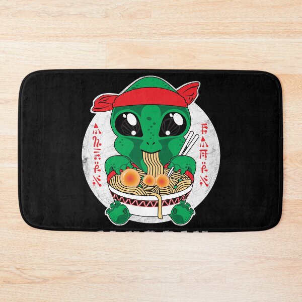 Item preview, Kawaii Alien Eating Ramen designed and sold by PEHardy-Designs.