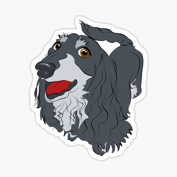 Fit and Furry Doxie ... (good for Baby and Kids, too!) Sticker