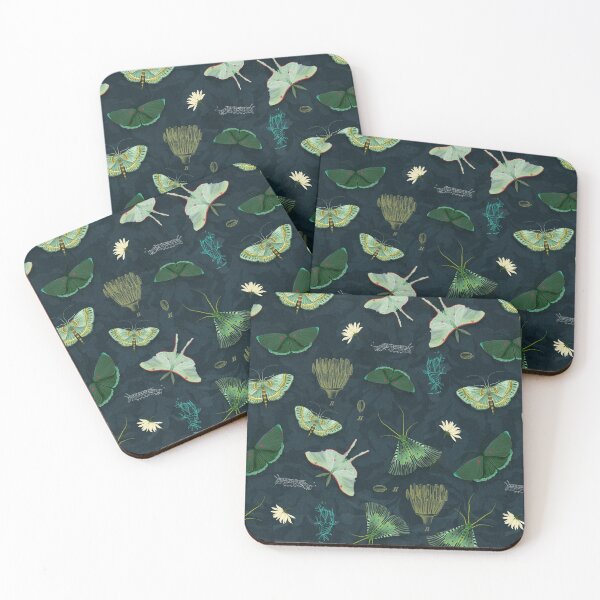 Item preview, Night moths designed and sold by Katherine Quinn Illustration.