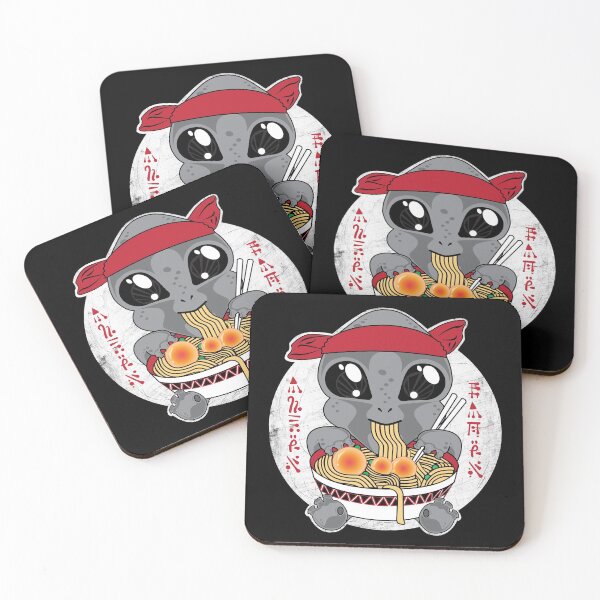 Item preview, Kawaii Alien Eating Ramen designed and sold by PEHardy-Designs.