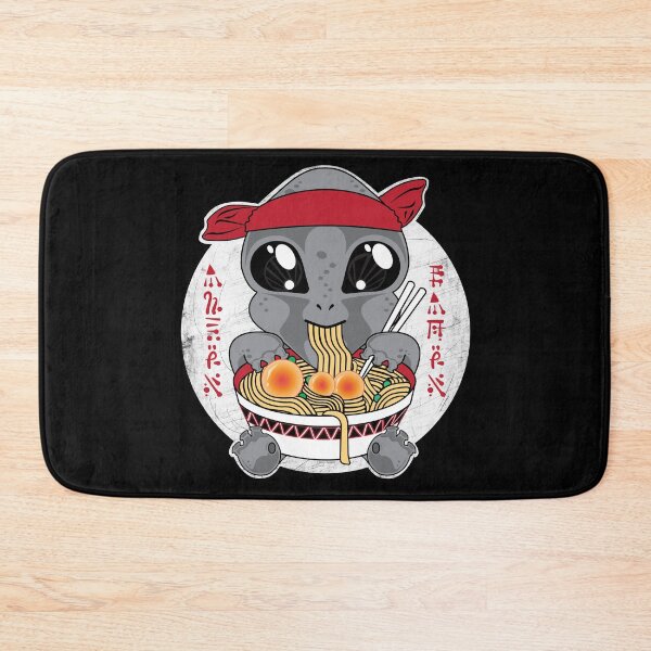 Item preview, Kawaii Alien Eating Ramen designed and sold by PEHardy-Designs.