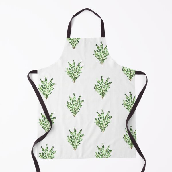 Item preview, Thyme herbs watercolor green modern pattern  designed and sold by Monika Howarth.