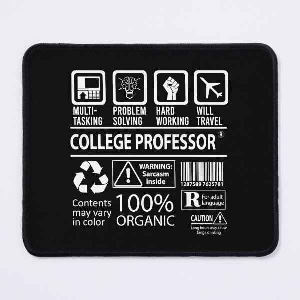 Item preview, College Professor T Shirt - MultiTasking Certified Job Gift Item Tee designed and sold by oslandefren.