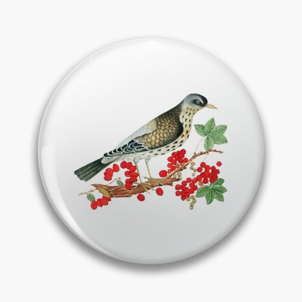 Item preview, Vintage Bird with Red Berries. Vibrant Berries  designed and sold by silviaol.