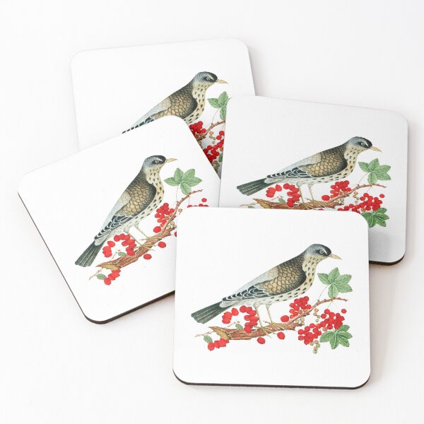 Item preview, Vintage Bird with Red Berries. Vibrant Berries  designed and sold by silviaol.