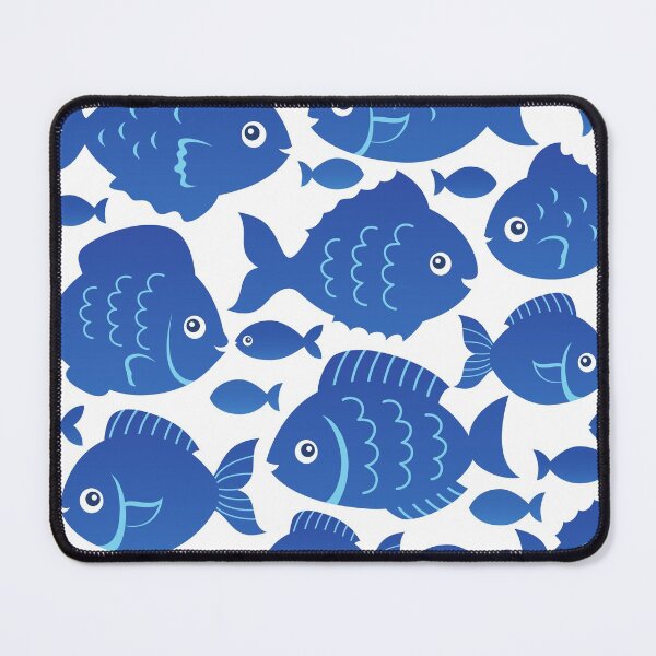 Item preview, Very Cute Blue Fishes Nautical Sea Life designed and sold by silviaol.