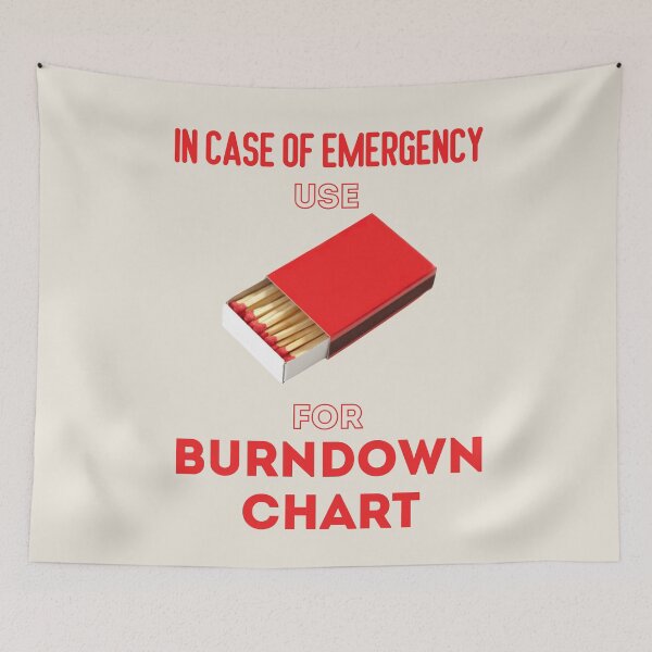 Item preview, In Case of Emergency use for Burndown Chart  designed and sold by trendingatees.