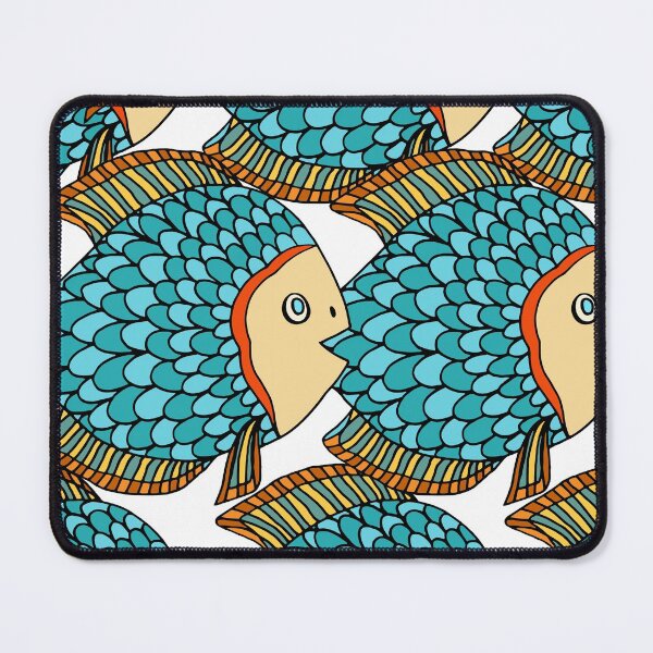 Item preview, Antique Colorful Large Blue Fish Nautical designed and sold by silviaol.