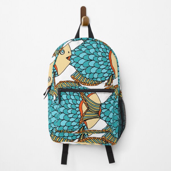 Item preview, Antique Colorful Large Blue Fish Nautical designed and sold by silviaol.