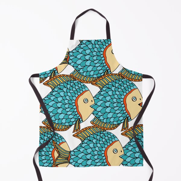 Item preview, Antique Colorful Large Blue Fish Nautical designed and sold by silviaol.