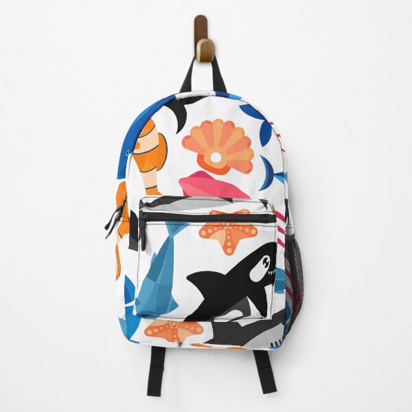 Item preview, Mixed Sea Life Nautical Seamless Pattern. Fish and Shells Collage designed and sold by silviaol.