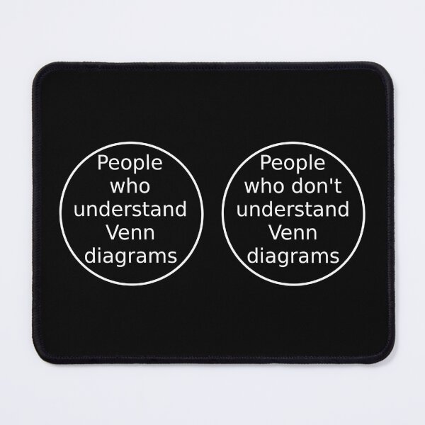 Item preview, People Who Understand Venn Diagrams / People Who Don't Understand Venn Diagrams designed and sold by Good-Looking Corpse.