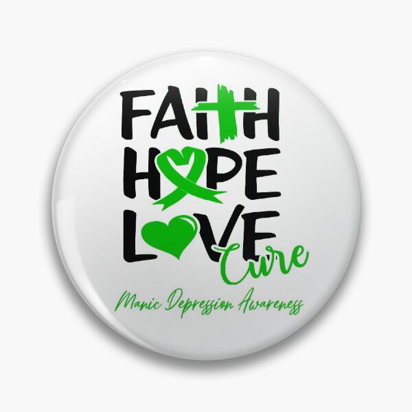 Item preview, Faith Hope Love Cure Manic Depression Awareness designed and sold by Grooffos.