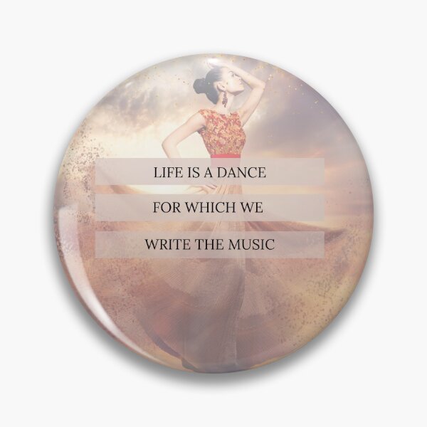 Item preview, Life is a Dance for Which We Write the Music Inspirational Quote Soft Pinks designed and sold by Embodied Goddesses.