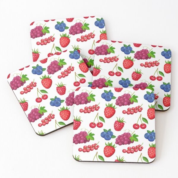 Item preview, Grapes and Berries Mixed Fruit. Strawberries, Currants, Grapes, Blueberries, Cherries, Raspberries designed and sold by silviaol.