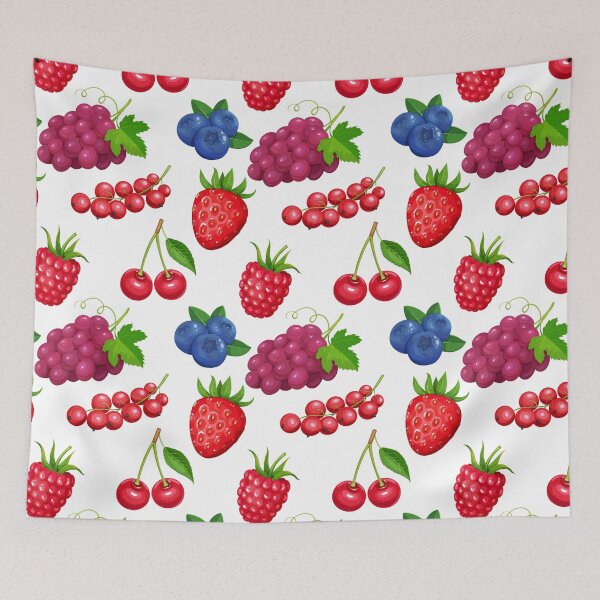 Item preview, Grapes and Berries Mixed Fruit. Strawberries, Currants, Grapes, Blueberries, Cherries, Raspberries designed and sold by silviaol.
