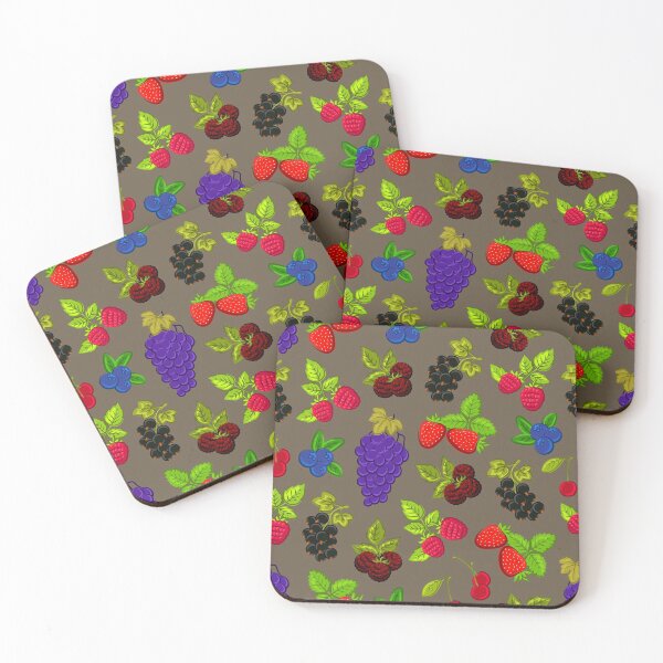 Item preview, Grapes and Berries Black Grapes and Berries Mixed Fruit. Strawberries, Currants, Grapes, Blueberries, Cherries, Raspberries designed and sold by silviaol.