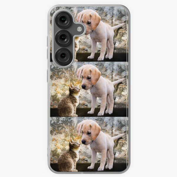 Item preview, Adorable Dog and Cat Friendship designed and sold by CheeryDK.