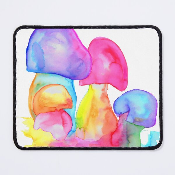 Item preview, Watercolor Mushrooms (Rainbow Bolettes) designed and sold by RoxyTocin.