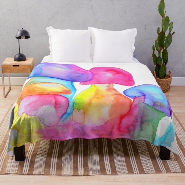 Item preview, Watercolor Mushrooms (Rainbow Bolettes) designed and sold by RoxyTocin.