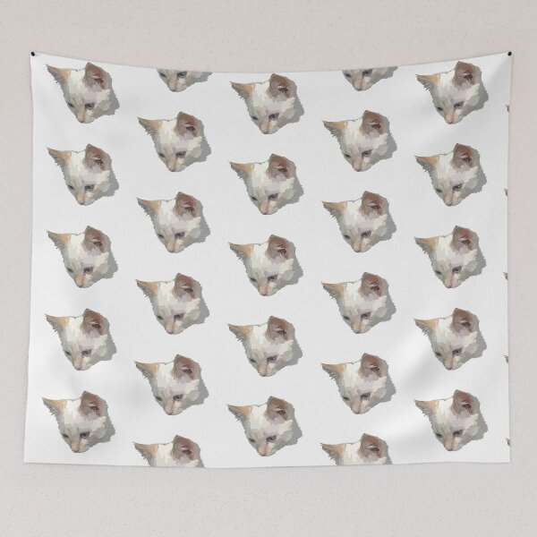 Item preview, white kitten head digital designed and sold by valeriedumdum.