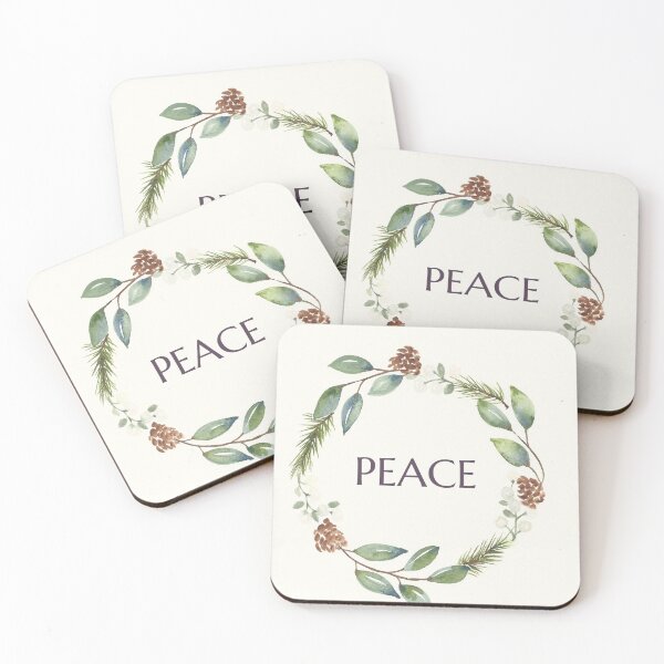 Item preview, Simple Winter Peace Wreath designed and sold by lizabeey.