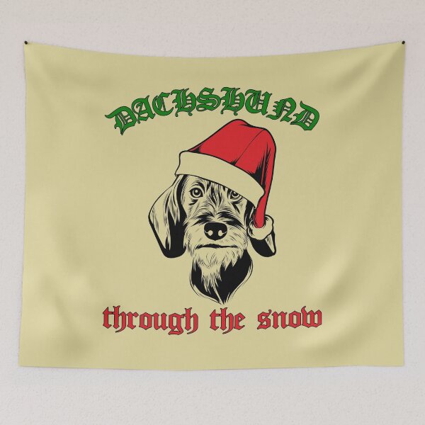 Item preview, Dachshund Through The Snow designed and sold by HappySchnapper.