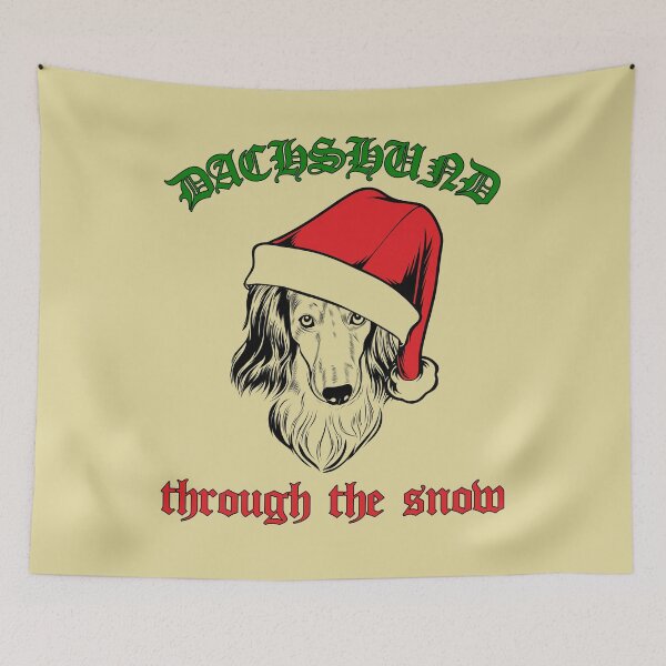 Item preview, Dachshund Through The Snow designed and sold by HappySchnapper.