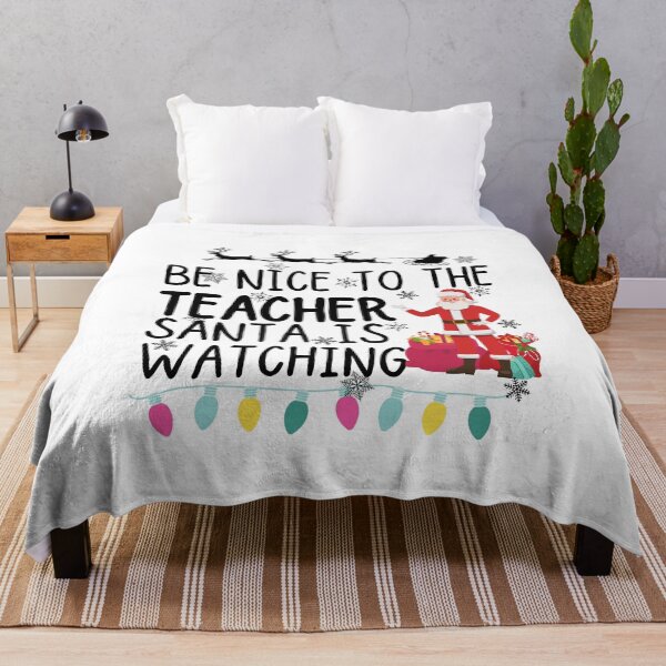 Item preview, Be nice to the teacher santa is watching designed and sold by ronaldsonou.