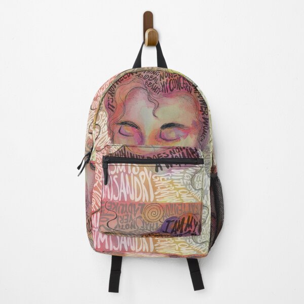 Item preview, pink orange portrait woman - female voices designed and sold by valeriedumdum.