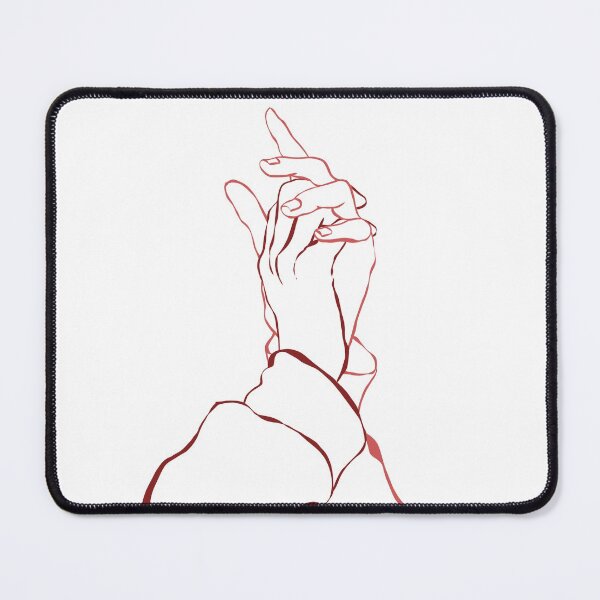 Item preview, minimalist holding hands red designed and sold by valeriedumdum.