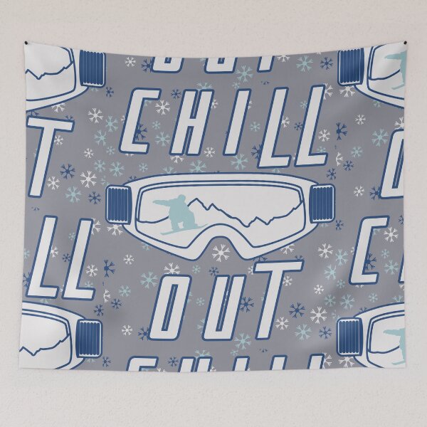 Item preview, Funny Retro Snowboarding, Chill Out Ski Goggles Design designed and sold by Constant Readers.