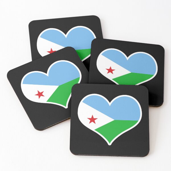 Item preview, Djibouti Flag Heart designed and sold by PKHalford.