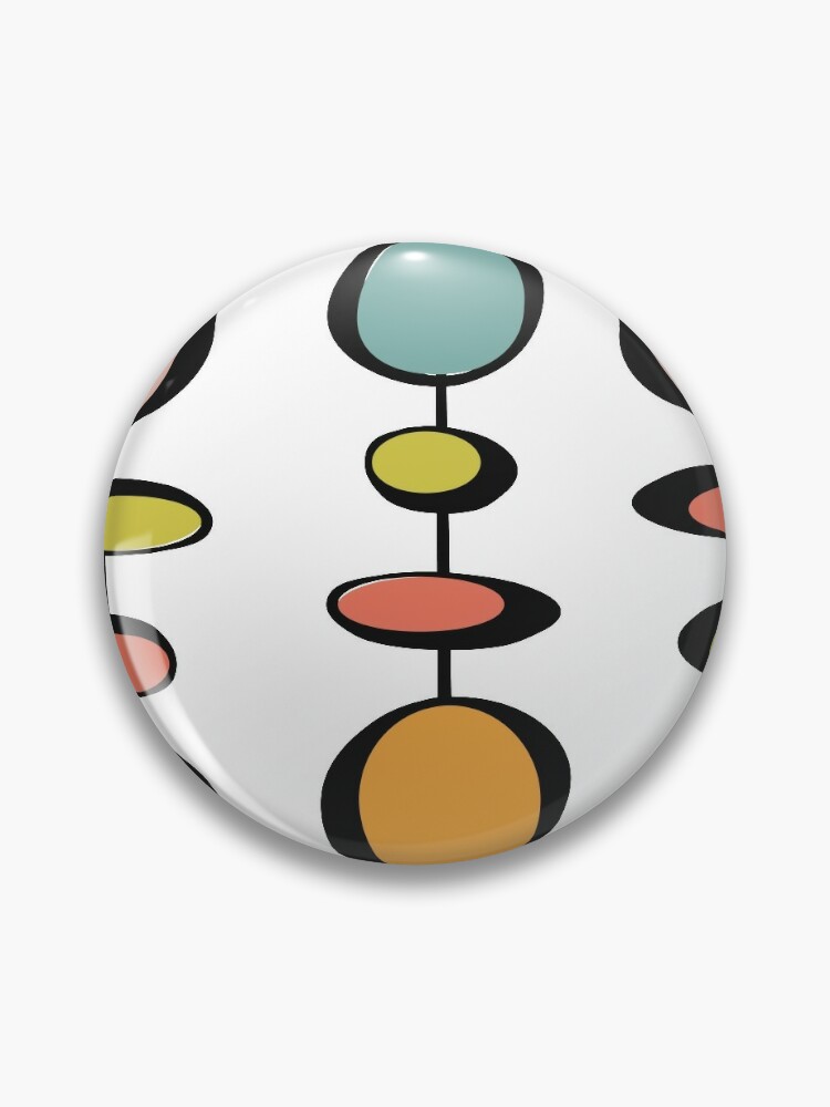 Fifties Styled Bubbles using Mid Mod Color Palette Magnet for