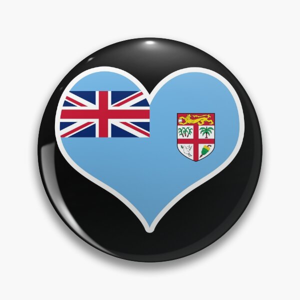 Item preview, Fiji Flag Heart designed and sold by PKHalford.