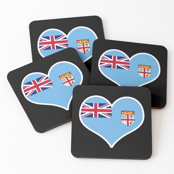 Item preview, Fiji Flag Heart designed and sold by PKHalford.