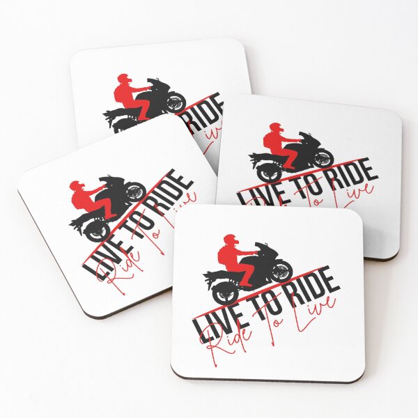 Item preview, Live To Ride Ride To Live Dirt Bike (Red And Black) designed and sold by Wheeler-Styl3.
