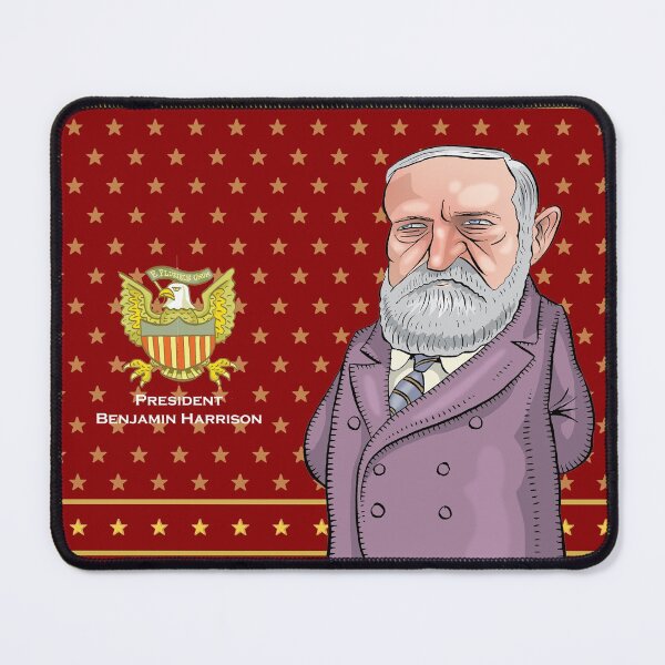 Item preview, President Benjamin Harrison designed and sold by MacKaycartoons.