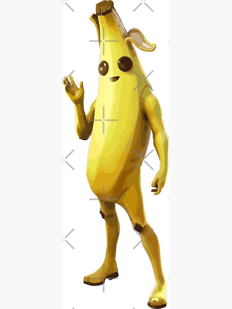 Video game character with a banana