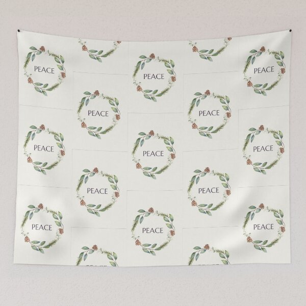 Item preview, Simple Winter Peace Wreath designed and sold by lizabeey.