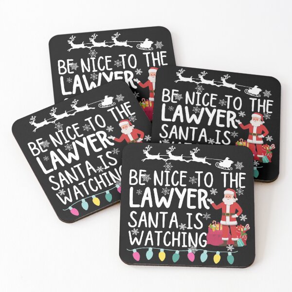 Item preview, Be nice to the lawyer santa is watching designed and sold by ronaldsonou.