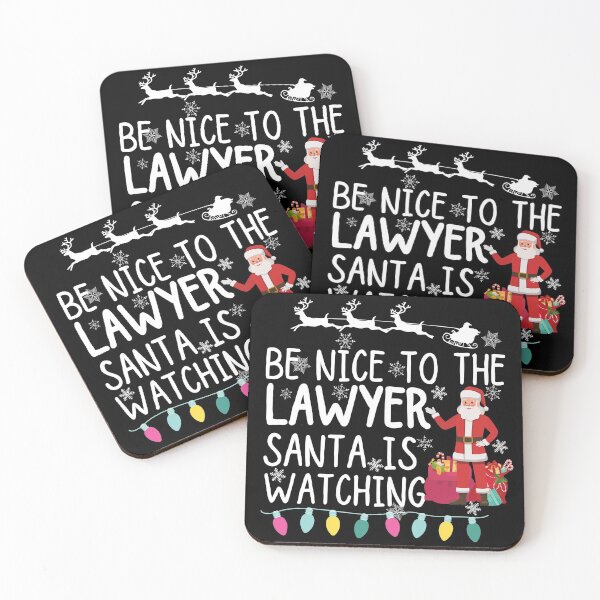 Item preview, Be nice to the lawyer santa is watching designed and sold by ronaldsonou.