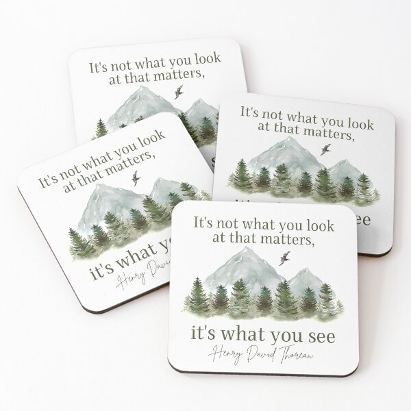 Item preview, It's not what you look at that matters, it's what you see, Henry David Thoreau quote about life designed and sold by Auntieck.